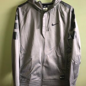 Nike Therma Fit Grey Zip Up Jacket Medium Mens